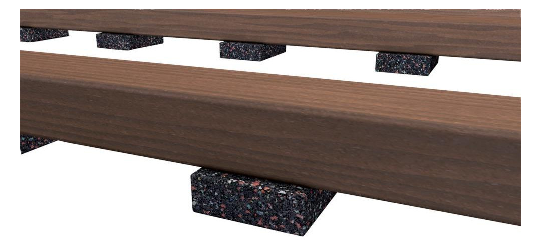 Bild HECO-Terrassen Pads 20mm a 12 Stück-1
