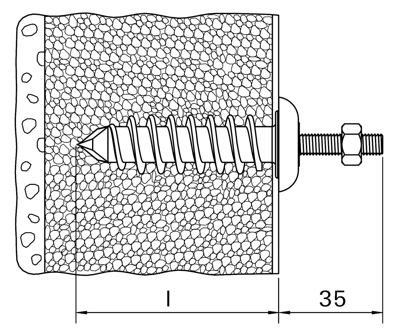 Unvermaßte Strichzeichnung