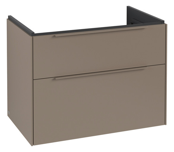 V&B Waschtisch-Unterschrank Subway 3.0 77,2x57,6x47,8cm, ohne LED/Griff monochrom, taupe