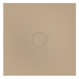 Bette Duschfliese BetteAir 1000 x 1000 mm, greige, Rechteck, glasierter Titan-Stahl