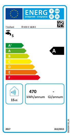 Vaillant                    VED E 18/8 E 