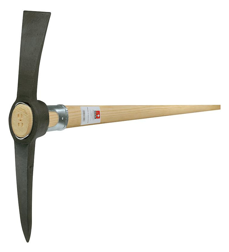 Bild Kreuzhacke Stahl schw lack 1,5 kg m Stie l - Ideal-0
