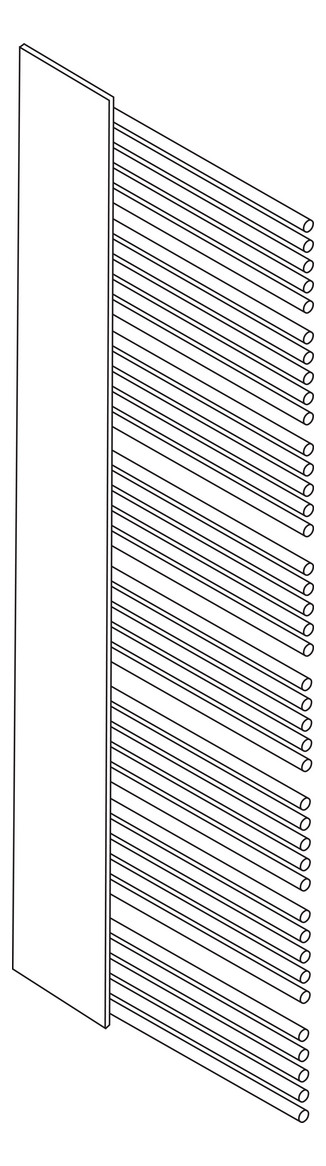 Zehnder Design-Heizkörper Yucca Mirror YM-180-60, 1766 x 600 mm, Inox Look