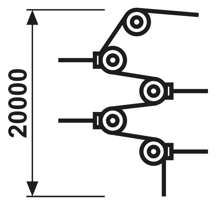 Zubehör Seilzugschalter Set Notruf Umlenkrolle