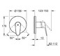 GROHE Fertigmontageset Eurodisc Cosmopolitan UP-Brausearmatur, chrom
