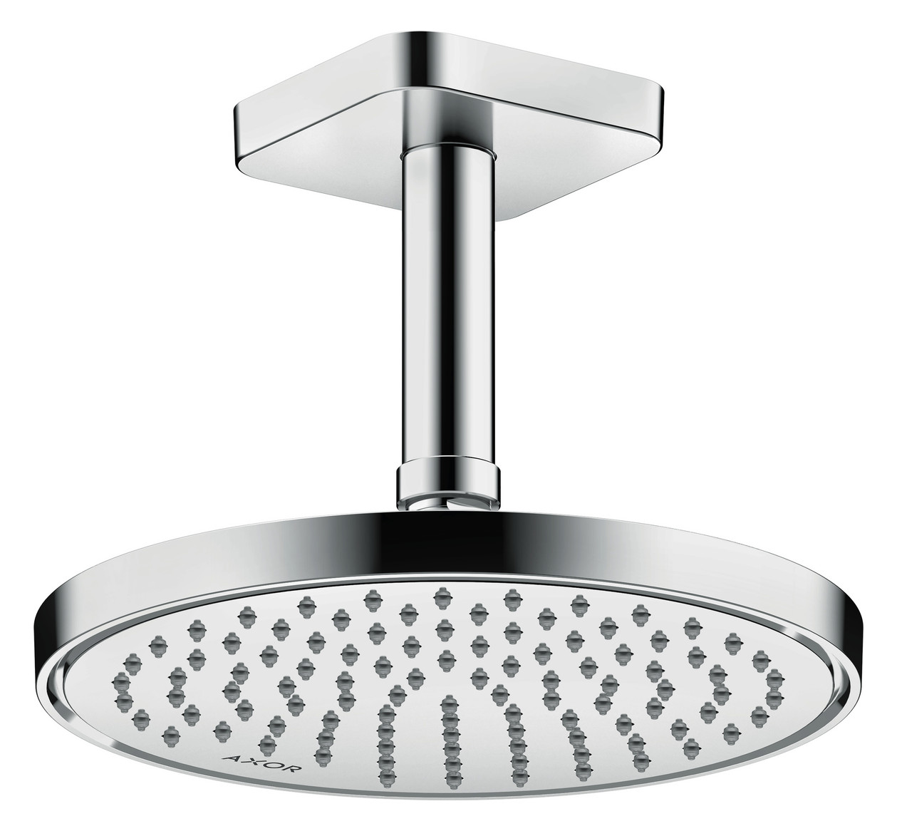 hansgrohe Deckenanschluss softsquare Axor 100 mm, chrom, eckig