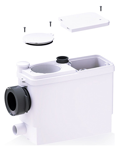 SFA WC-Hebeanlage SaniPack Pro UP weiß, zum Anschluss an WC, Waschtisch, Dusche, Bidet