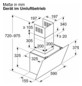 Wandesse 590mm sw A 60dB 430cbm/h Ø150mm LED 3st Uml T325mm