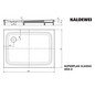 Kaldewei Duschwanne SUPERPLAN CLASSIC 402-2 75x100x2,5cm, mit Träger, Vollantislip, pergamon