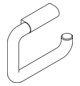 HEWI Toilettenpapierhalter 477 160x120mm, signalweiß