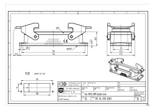 HART Anbaugehäuse            09340100301 