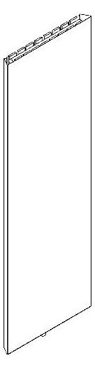 Bemm Planheizwand Plawa Purline 1500 x 495 mm, pulverbeschichtet, mit Anschluss für E-Heizstab, Edelstahl