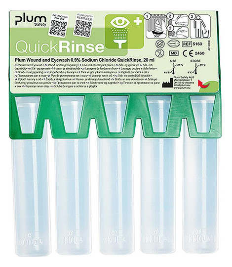 PLUM-Augenspülampullen Quick Rinse - 5x20ml