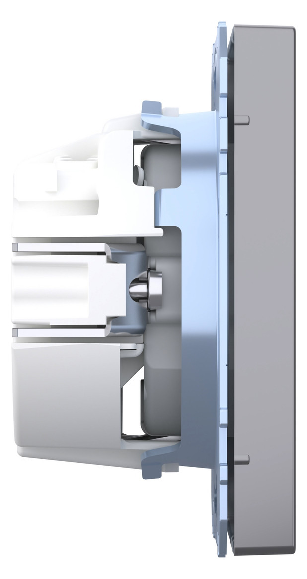 Steckdose 1f edst glz System Design UP IP20