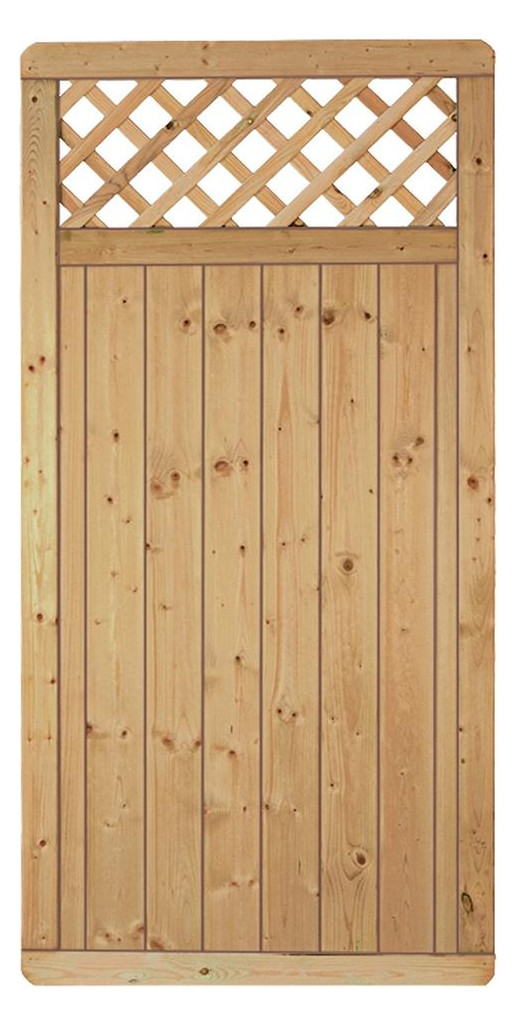 Bild CLASSIC-Senkrecht Ranki 90 x 180 cm, kdi-grün Rahmen 40/70 mm, Profilbretter 16/ - n.a.-0