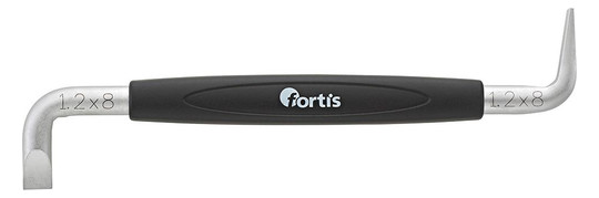 fortis-Winkelschraubendreher - Schlitz 8,0x1,2x150mm
