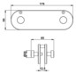 Giese Hakenleiste Sky mit 4 Haken, 175x55x65mm, verchromt