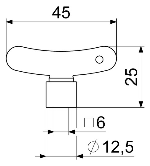 Schlösser Steckschlüssel 1882 DN 15, 1/2", vernickelt