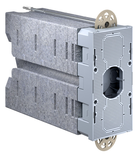 Geräteträger WD 240-310mm Kst 220x110mm Mit Füll-Dämmstoffen