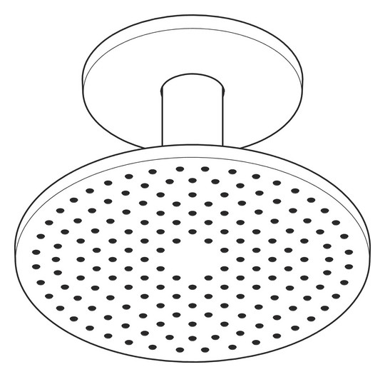hansgrohe Kopfbrause 250 1jet Axor mit Deckenanschluss, chrom