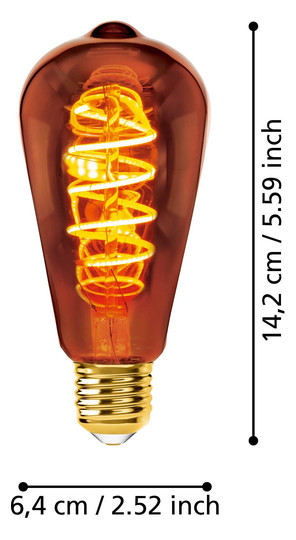 EGLO Leuchtmittel E27-LED ST64 4W 110094 