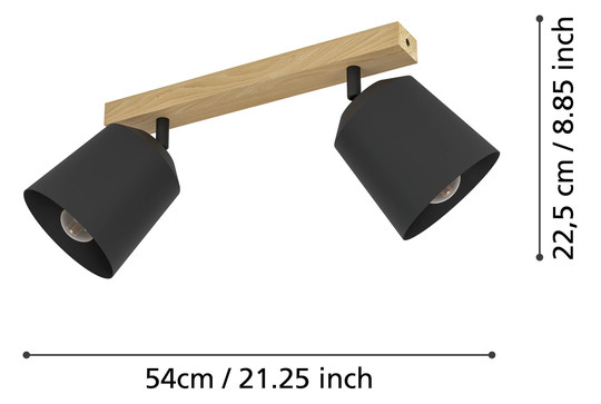 EGLO Deckenleuchte/2 E27          900432 