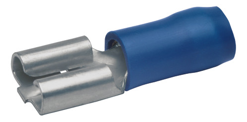Flachsteckhülse Ms bl 1,5-2,5qmm teiliso fl_6,3x0,8mm fl 6,3x0,8mm