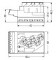 Flachleitungsadapter 5p 0,5-4qmm 400V 25A Einspeisung Federzugans hfr