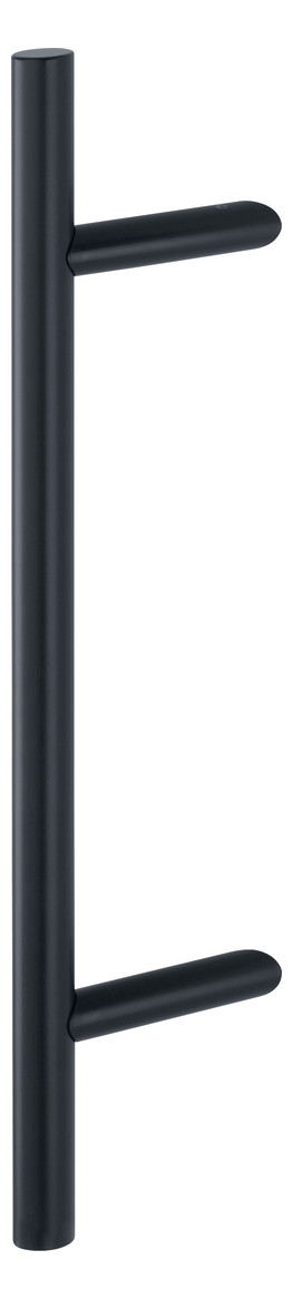 Bild HOPPE Stoßgriff E5012, BA 400mm, Breite 109mm, L 600mm, Durchmesser 30mm, verdeckt verschraubt, schwarz matt-0
