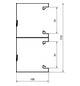 Geräteeinbaukanal ST 210x100mm vz GEB-K 14870qmm 2000mm