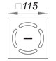 Dallmer Rost Primus 115 Serie 10 115 x 115 mm, Edelstahl 1.4301