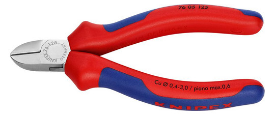 KNIPEX-Elektromechaniker-Seitenschneider 7605 - 125 mm