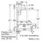 Dunstabzugshaube Flschirm 600mm si A LED 68dB 728cbm/h Ø120-150mm 4st Abl/Uml