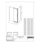Hoesch Duschabtrennung Eckversion Muna 170 x 80 cm, links, ESG klar mit EverClean
