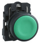 Drucktaster 1f gn rnd Ø22,5mm IP66 fl Tastend