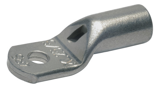 Rohrkabelschuh 6qmm M6 180° (horiz) Kl.2 Ring Cu verzinnt Mit Sichtloch