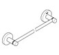 GROHE Badetuchhalter Essentials 50,4 cm, supersteel, verdeckte Befestigung