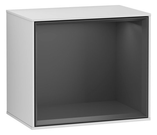 V&B Regalmodul Finion 41,8x35,6x27cm, Regal Anthracite Matt, White matt lacquer