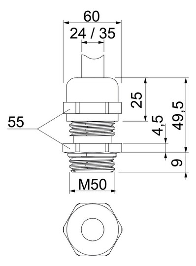 OBO V-TEC VM50 EMV Kabelverschraubung 