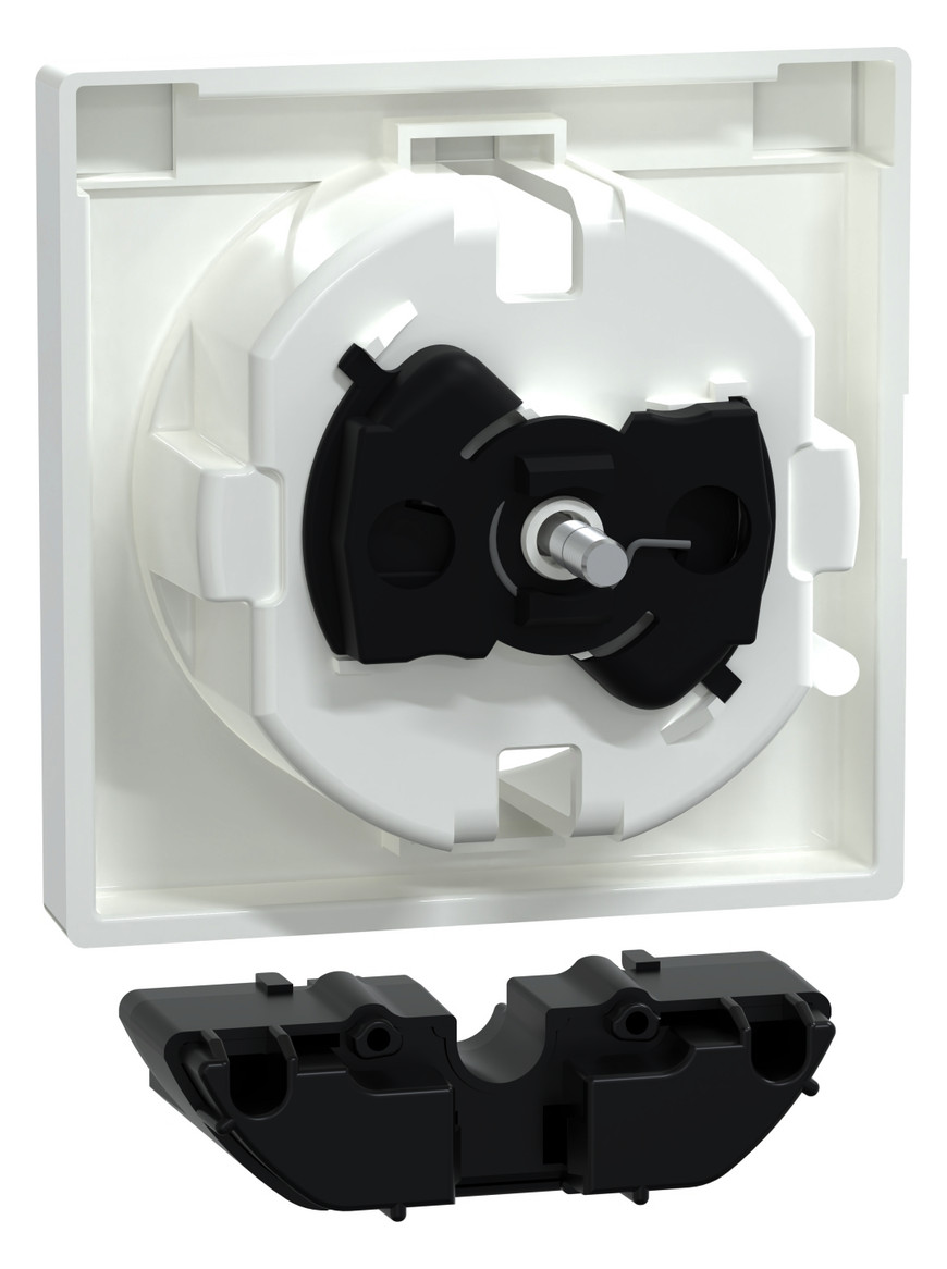 Steckdose 1f akws glz System M UP m.BS IP20 aktivweiß