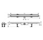 hansgrohe Duschrinne RainDrain Compact 900 mm, Komplettset, befliesbar, für flache Installation, chrom