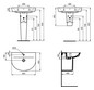 Ideal-Standard Waschtisch Connect Air mit Hahnloch und Überlauf, 60x46x16cm, weiß
