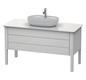Duravit Waschtisch-Unterschrank Luv 133,8x57x74,3cm, 1 Schubkasten, 1 Auszug, stehend, Nachtblau Seidenmatt