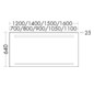 Burgbad Leuchtspiegel Yumo 80 x 64 x 2,5 cm, Melamin, mit horizontaler LED-Beleuchtung