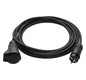 Netzanschlussleitung 5m 3x2,5qmm 16A sw Schutzkontaktstecker CEE 7/4 (Typ F)