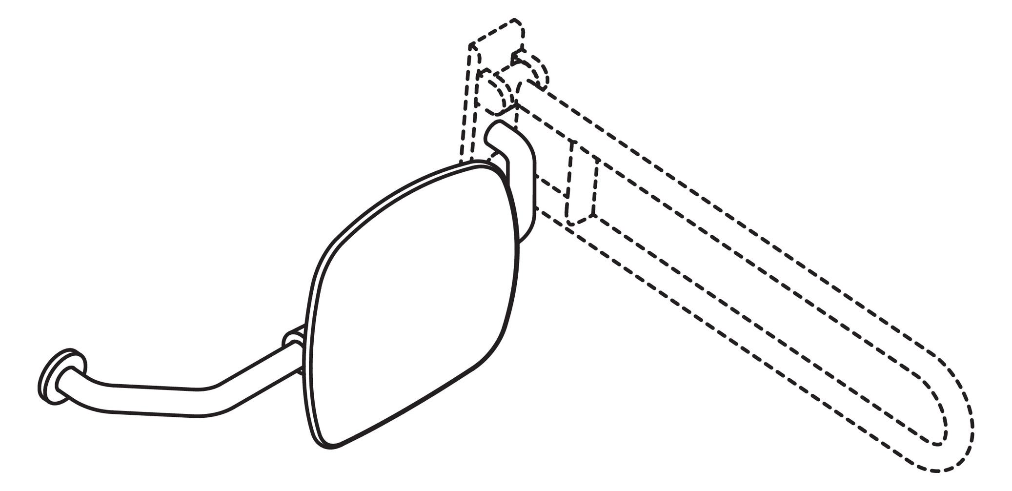 HEWI Rückenstütze 801 Wandabstand 230mm, rechts, Lehne tiefschwarz, umbra