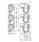 D-Sicherungssockel DII 3p 25A 500V Porzellan Schraubbef