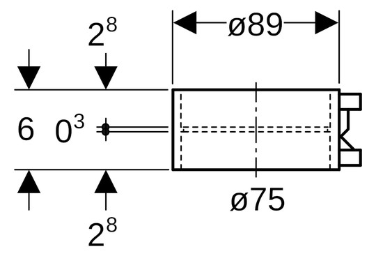 Geberit Elektro-Schweißmuffe DN 70, PE-HD