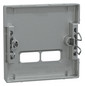 Zentralplatte USB 2f alu-si Klemmbef m.Aufdr aluminium-silber