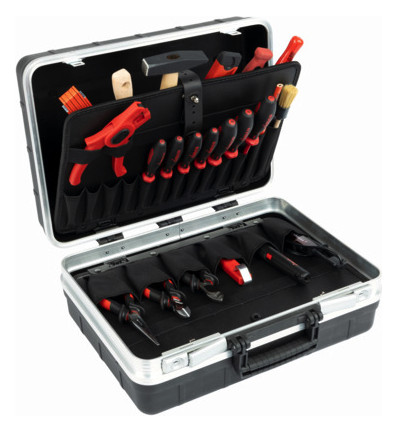 Werkzeugkoffer Elektro 23tlg 4Zangen 1Hammer Sägen 2xKabSchneid 2xPH 2xPZ
